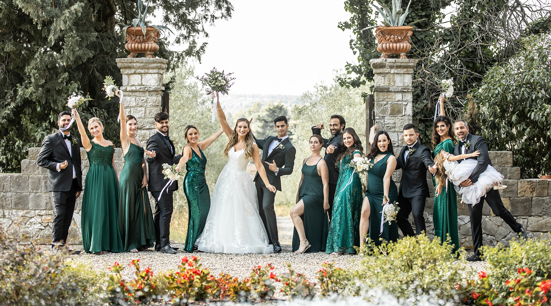 american wedding in castello il palagio tuscany