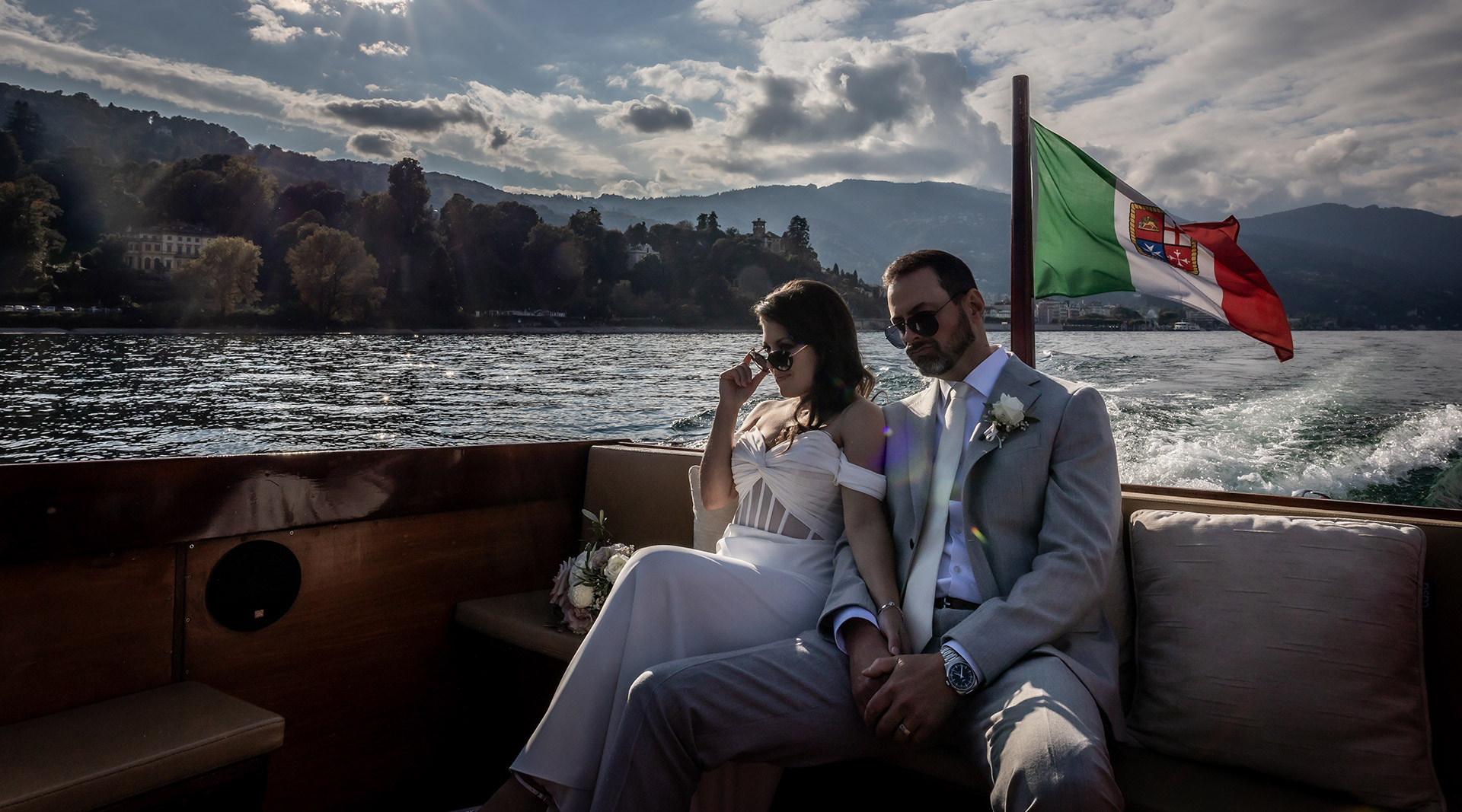american wedding on lake maggiore