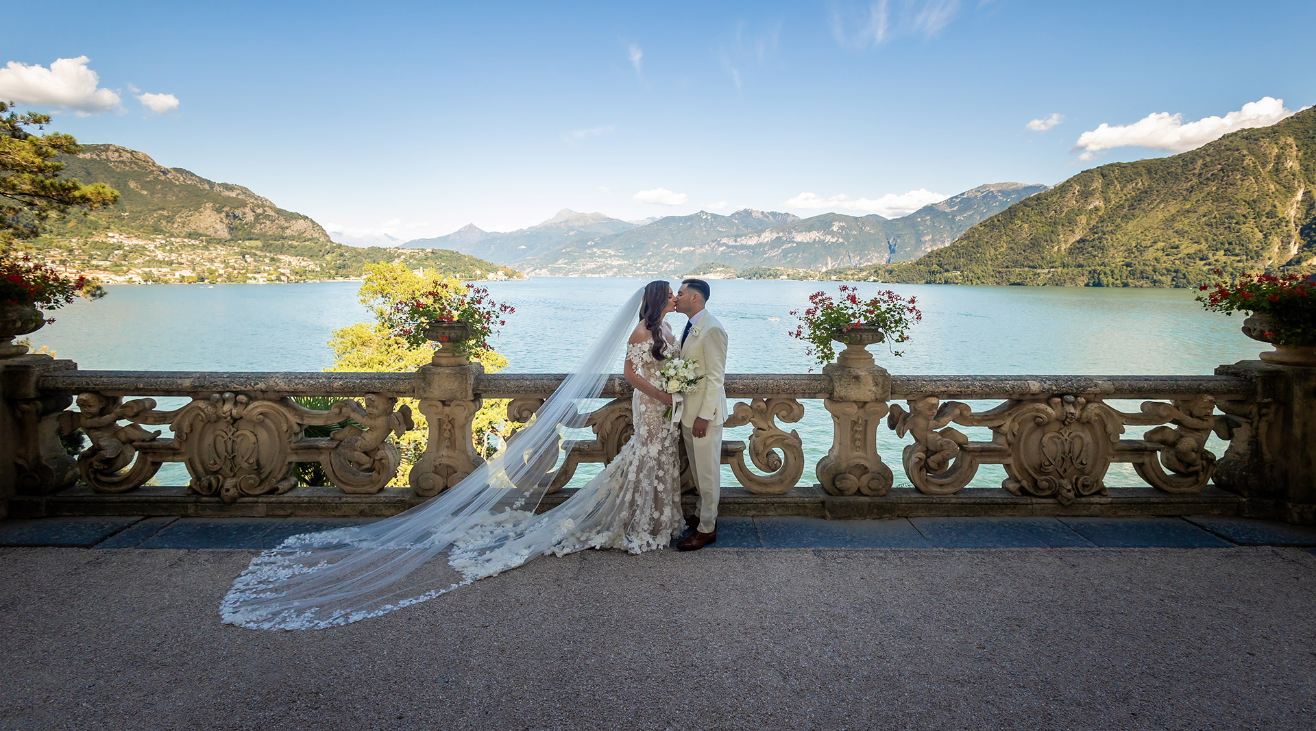 american wedding on lake como
