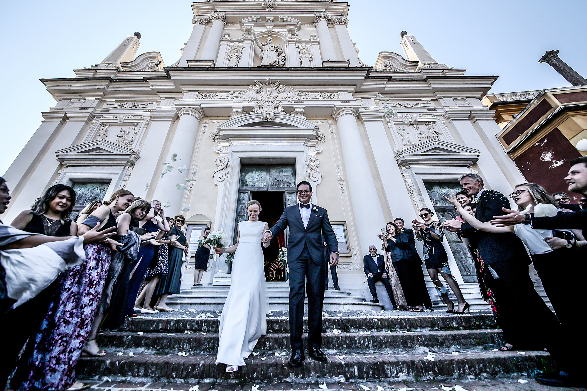 matrimonio villa durazzo sposi uscita chiesa by Photo27